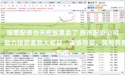 股票配债当天把股票卖了 股市配资公司：助力投资者放大收益，谨慎投资，风险共担